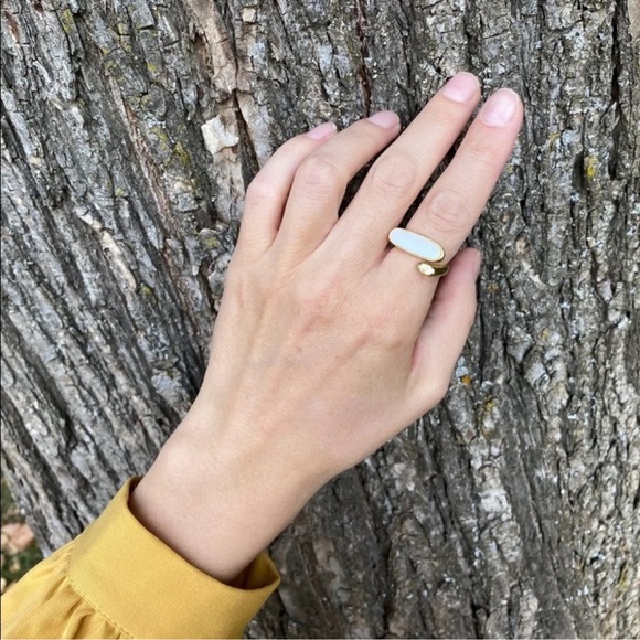 Anthro Moonstone Ring - Picture 3 of 3